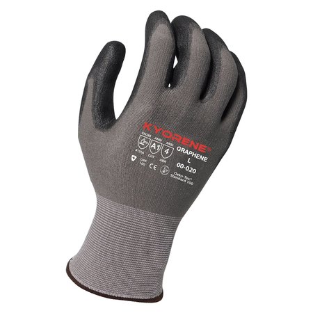 KYORENE 15g Gray Kyorene Graphene
A1 Liner with Black Polyurethane
Palm Coating (S) PK Gloves 00-020 (S)